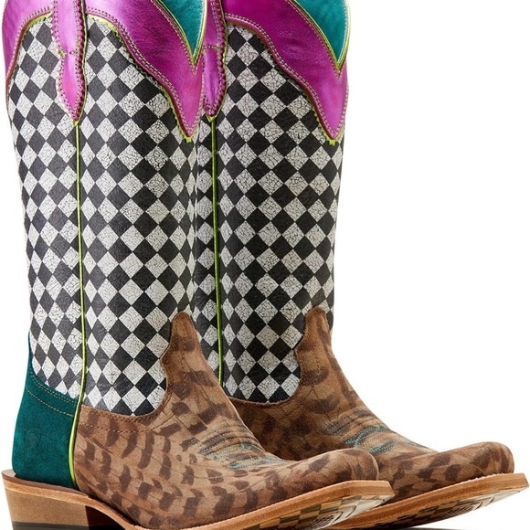 Colorful Women's Cowboy Boots - Picture 1 of 5